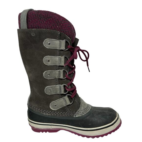 Sorel Joan of Arctic Snow Boot Women 6 Leather Waterproof Wool Liner Cabincore - Picture 4 of 9